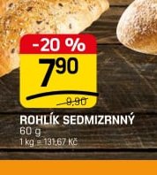 ROHLÍK SEDMIZRNNÝ