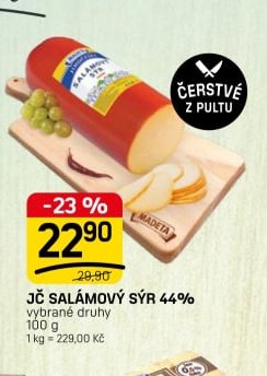 JČ SALÁMOVÝ SÝR 44%