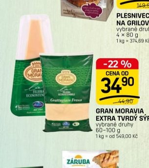 GRAN MORAVIA EXTRA TVRDÝ SÝR*