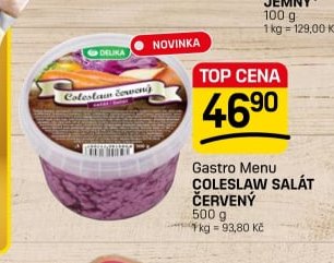 Gastro Menu COLESLAW SALÁT ČERVENÝ