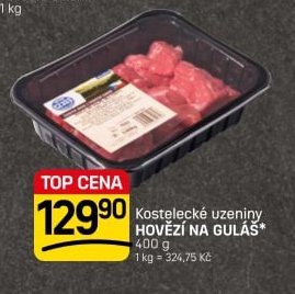 Kostelecké uzeniny HOVĚZÍ NA GULÁŠ