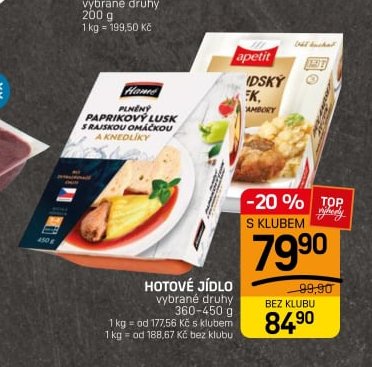 Apetit HOTOVÉ JÍDLO