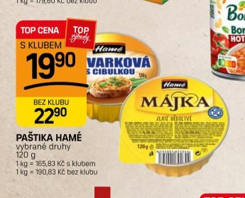 PAŠTIKA HAMÉ