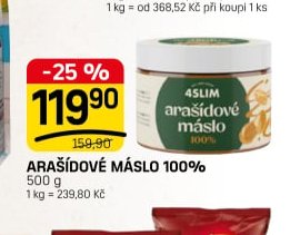 ARAŠÍDOVÉ MÁSLO 100%