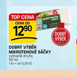 DOBRÝ VÝBĚR MIKROTENOVÉ SÁČKY