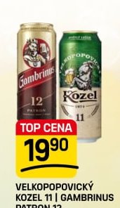 Velkopopovický Kozel 11 / Gambrinus Patron 12