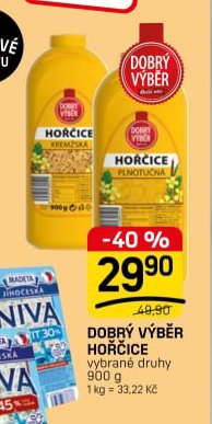 DOBRÝ VÝBĚR HOŘČICE