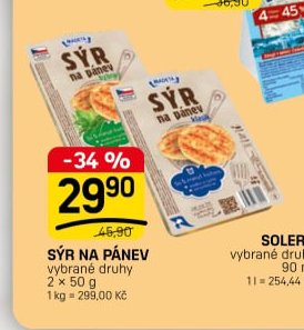 SÝR NA PÁNEV