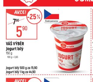 Váš Výběr Jogurt bílý