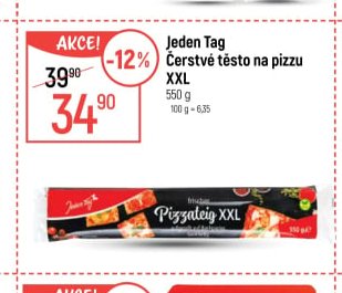 Jeden Tag Čerstvé těsto na pizzu XXL