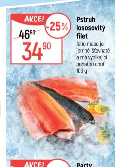 Pstruh lososovitý filet