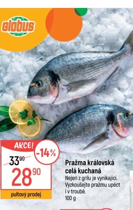 Pražma královská celá kuchaná