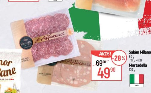 Salám Milano, Mortadella
