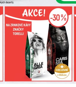 Zrnkové kávy Torelli