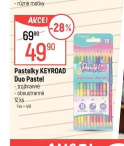 Pastelky KEYROAD Duo Pastel