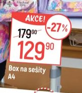 Box na sešity A4