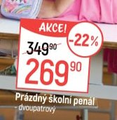 Prázdný školní penál