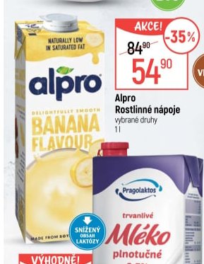 Alpro rostlinné nápoje