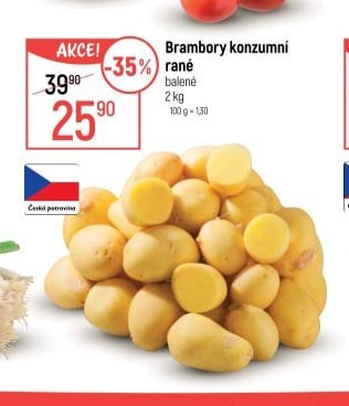 Brambory konzumní rané