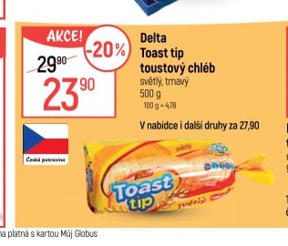 Delta Toast tip toustový chléb