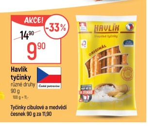 Havlík tyčinky