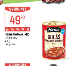Hamé Hotové jídlo