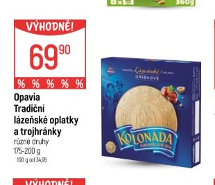 Opavia Tradiční lázeňské oplatky a trojhránky