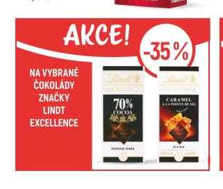 Čokolády značky Lindt Excellence