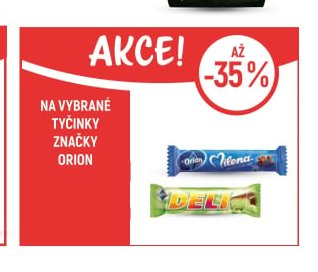 Tyčinky značky Orion