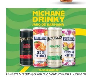 Republic/Amundsen míchané drinky