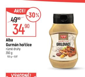 Alba Gurmán hořčice