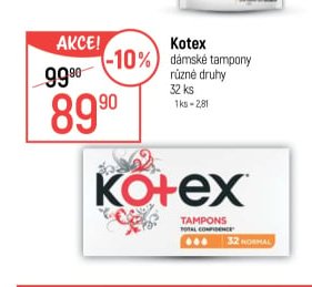 Kotex dámské tampony