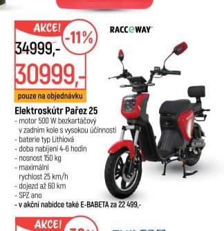 Elektroskútr Pařez 25