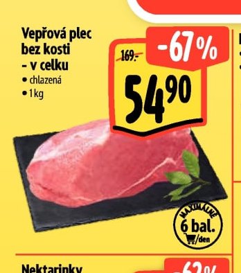 Vepřová plec bez kosti