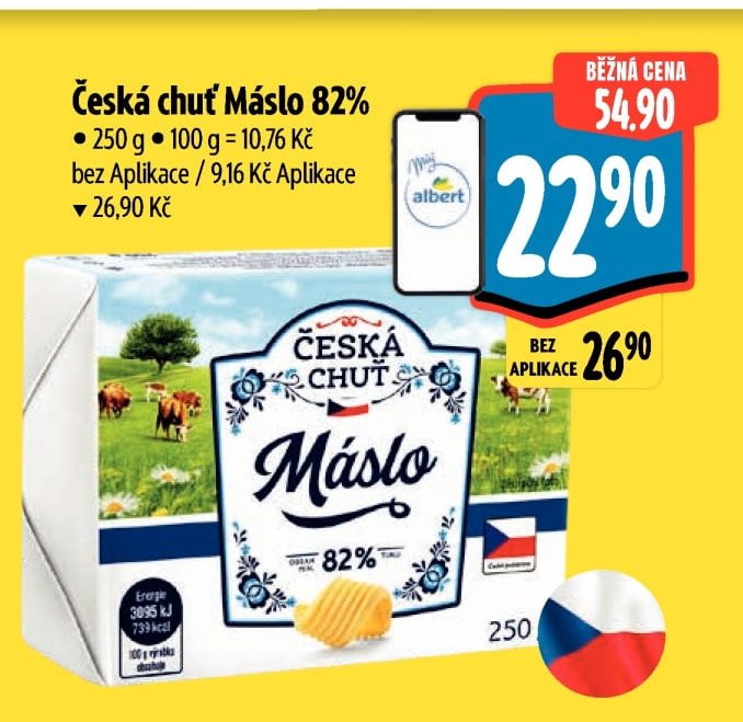 Česká chuť Máslo 82%