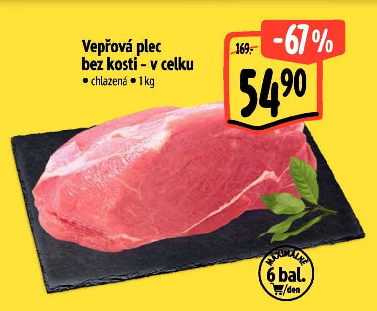 Vepřová plec bez kosti