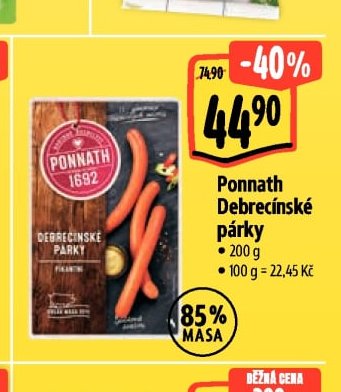 Ponnath Debrecínské párky