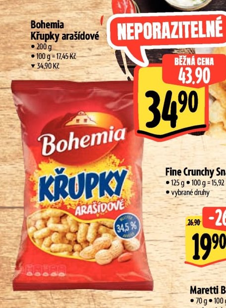 Bohemia Křupky arašídové