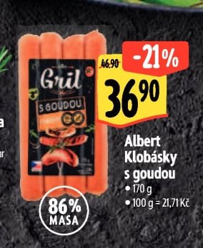 Albert Klobásky s goudou