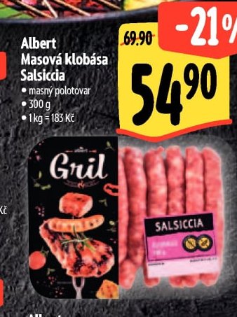 Albert Masová klobása Salsiccia