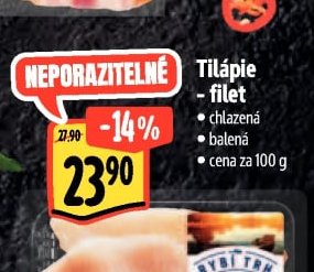 Tilápie - filet