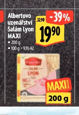 Albertovo uzenářství Salám Lyon MAXI