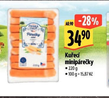Kuřecí minipárečky