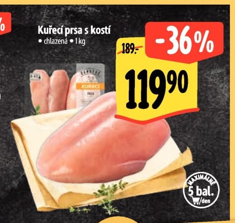 Kuřecí prsa s kostí