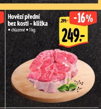 Hovězí přední bez kosti - kližka
