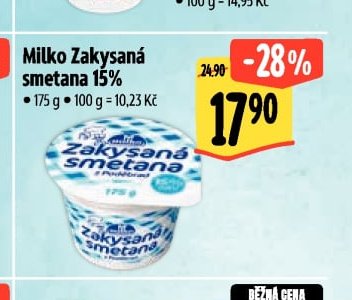 Milko Zakysaná smetana 15%