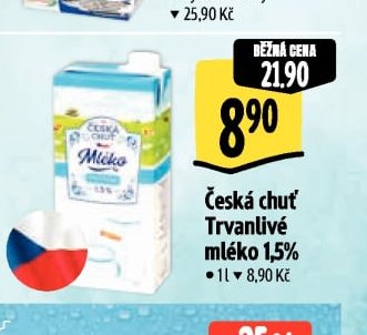 Česká chuť Trvanlivé mléko 1,5%