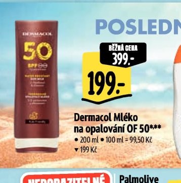 Dermacol Mléko na opalování OF 50***