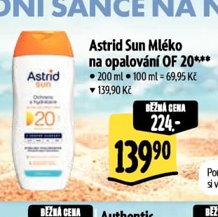 Astrid Sun Mléko na opalování OF 20***