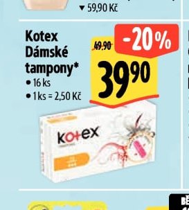 Kotex Dámské tampony*